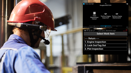 Helmet worker
